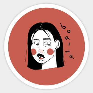 boring. Sticker